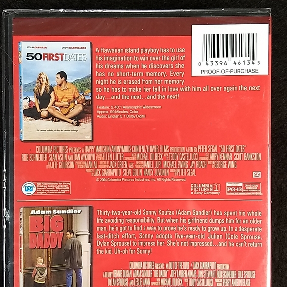 Adam Sandler Double Feature DVD Factory Sealed - Picture 3 of 8